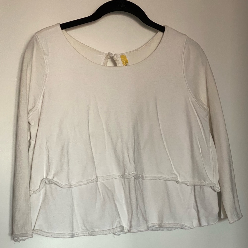 Free People Layered 3/4 Sleeve Top